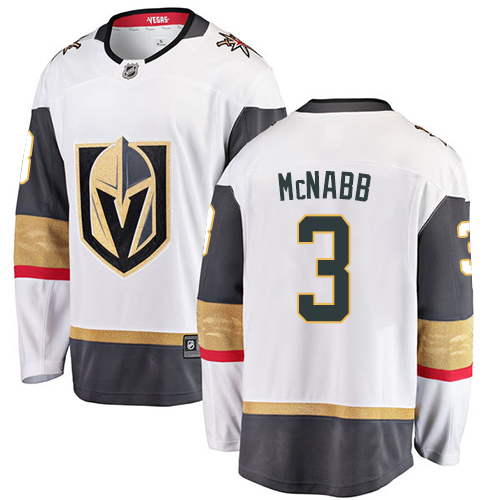 Youth Vegas Golden Knights #3 Mcnabb Fanatics Branded Breakaway Home White Adidas NHL Jersey->more nhl jerseys->NHL Jersey